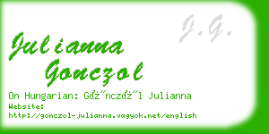 julianna gonczol business card