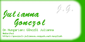 julianna gonczol business card